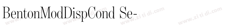 BentonModDispCond Se字体转换